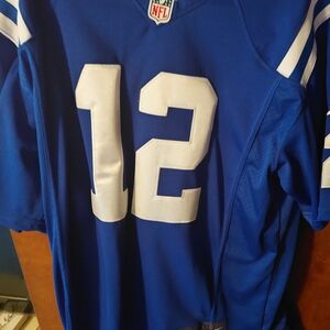 Nike Blue and White Andrew Luck Colts Jeresy Number 12 XxL